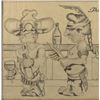 Image 2 : Threadgill's1887 Pencil Drawling Framed