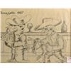 Image 3 : Threadgill's1887 Pencil Drawling Framed