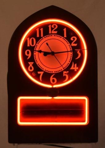 Telechron Neon Telechron Neon Advertising Clock