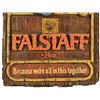 Image 3 : Falstaff Beer Plastic Sign