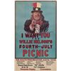 Image 1 : Willie Nelson 4th of July Picnic Poster 1984