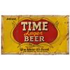 Image 1 : Time Lager Beer Tin Sign Dallas Texas