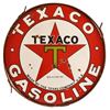 Image 2 : Texaco Gasoline Double Sided Porcelain Sign