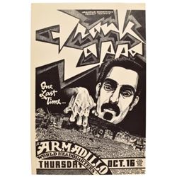 Frank Zappa Armadillo World Headquarters Poster