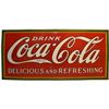 Image 1 : Large Coca-Cola Porcelain Sign