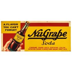 NuGrape Soda Tin Sign