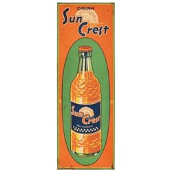 Sun Crest Soda Tin Sign