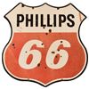 Image 1 : Phillips 66 Double Sided Porcelain Sign