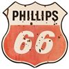Image 2 : Phillips 66 Double Sided Porcelain Sign