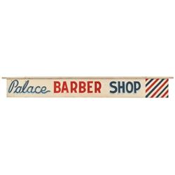 Palace Barber Shop Double Side Wooden Hanging Sign