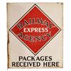 Image 1 : Railway Express Agency Porcelain Flange Sign