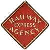 Image 2 : Railway Express Agency Double Sided Cardboard Sign