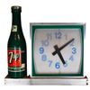 Image 2 : Large 7-Up Bottle & Clock Sign Austin Texas