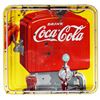 Image 1 : Coca-Cola Dispenser Neon Over Porcelain Sign
