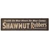 Image 1 : Shawmut Rubbers Advertisement Wooden Sign