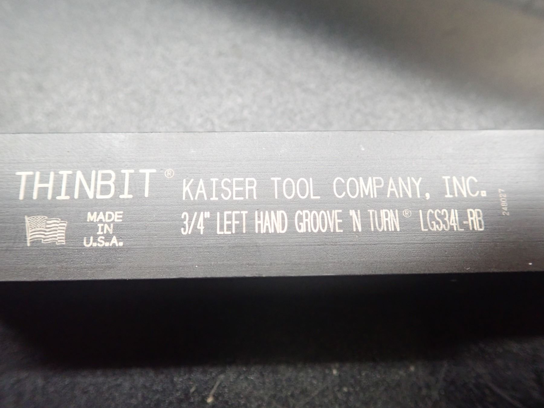 New Thinbit/Kaiser Indexable Goove and Turn Lathe Tool Holder, P/N