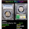 Image 1 : Proof ***Auction Highlight*** PCGS 1884 Seated Liberty Quarter 25c Graded pr61 By PCGS (fc)