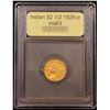 Image 4 : ***Auction Highlight*** 1926-p Gold Indian Quarter Eagle $2 1/2 Graded Select Unc By USCG (fc)