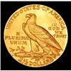 Image 3 : ***Auction Highlight*** 1914-d Gold Indian Quarter Eagle $2 1/2 Graded Select+ Unc By USCG (fc)