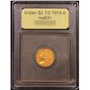Image 4 : ***Auction Highlight*** 1914-d Gold Indian Quarter Eagle $2 1/2 Graded Select+ Unc By USCG (fc)