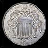 Image 2 : ***Auction Highlight*** 1866/1866 Rays Shield Nickel 5c Graded Choice Unc By USCG (fc)
