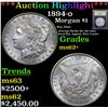 Image 1 : ***Auction Highlight*** 1894-o Morgan Dollar $1 Graded Select Unc By USCG (fc)