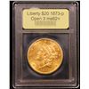 Image 4 : ***Auction Highlight*** 1873-p Open 3 Gold Liberty Double Eagle $20 Graded Select Unc By USCG (fc)