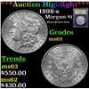 Image 1 : ***Auction Highlight*** 1898-s Morgan Dollar $1 Graded Select Unc By USCG (fc)