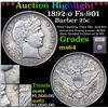 Image 1 : ***Auction Highlight*** 1892-o Fs-901 Barber Quarter 25c Graded Choice Unc By USCG (fc)