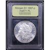 Image 4 : ***Auction Highlight*** 1887-p TOP POP Morgan Dollar $1 Graded GEM++ PL By USCG (fc)