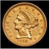 Image 2 : ***Auction Highlight*** 1856-p Gold Liberty Quarter Eagle $2 1/2 Graded Select Unc By USCG (fc)
