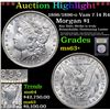 Image 1 : ***Auction Highlight*** 1896/1896-o Vam 7 I4 R4 Morgan Dollar $1 Graded Select+ Unc By USCG (fc)