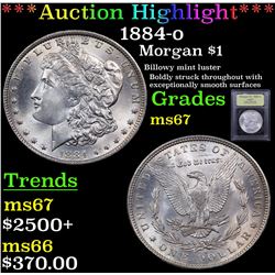 ***Auction Highlight*** 1884-o Morgan Dollar $1 Graded GEM++ Unc By USCG (fc)