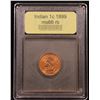 Image 4 : ***Auction Highlight*** 1899 Indian Cent 1c Graded GEM+ Unc RB By USCG (fc)