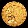 Image 2 : ***Auction Highlight*** 1912-p Gold Indian Quarter Eagle $2 1/2 Graded Select Unc By USCG (fc)