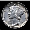 Image 2 : ***Auction Highlight*** 1920-d Mercury Dime 10c Graded Choice+ Unc By USCG (fc)