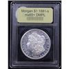 Image 4 : ***Auction Highlight*** 1881-s Morgan Dollar $1 Graded GEM+ DMPL By USCG (fc)