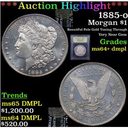 ***Auction Highlight*** 1885-o Morgan Dollar $1 Graded Choice Unc+ DMPL By USCG (fc)