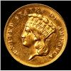 Image 2 : ***Auction Highlight*** 1874 Three Dollar Gold .$3 Graded Select Unc+ PL By USCG (fc)