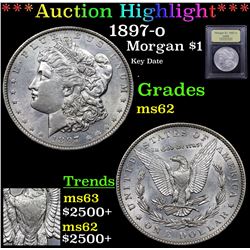 ***Auction Highlight*** 1897-o Morgan Dollar $1 Graded Select Unc By USCG (fc)