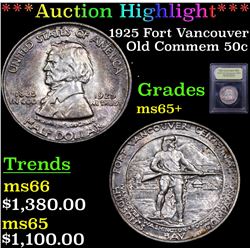 ***Auction Highlight*** 1925 Fort Vancouver Old Commem Half Dollar 50c Graded GEM+ Unc By USCG (fc)