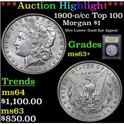 ***Auction Highlight*** 1900-o/cc Top 100 Morgan Dollar $1 Graded Select+ Unc By USCG (fc)