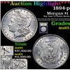 Image 1 : ***Auction Highlight*** 1894-p Morgan Dollar $1 Graded GEM Unc By USCG (fc)