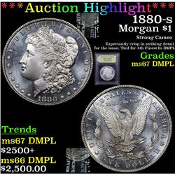 ***Auction Highlight*** 1880-s Morgan Dollar $1 Graded GEM++ DMPL By USCG (fc)