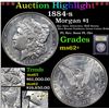 Image 1 : ***Auction Highlight*** 1884-s Morgan Dollar $1 Graded Select Unc By USCG (fc)
