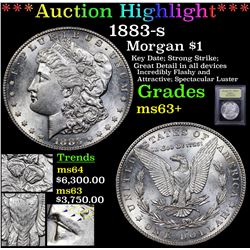 ***Auction Highlight*** 1883-s Morgan Dollar $1 Graded Select+ Unc By USCG (fc)