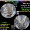 Image 1 : ***Auction Highlight*** 1885-p Morgan Dollar $1 Graded GEM Unc DMPL By USCG (fc)
