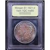 Image 4 : ***Auction Highlight*** 1921-d Rainbow Toned Vam 1QC R5 Morgan Dollar $1 Graded GEM Unc By USCG (fc)