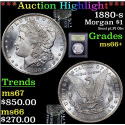 ***Auction Highlight*** 1880-s Morgan Dollar $1 Graded GEM++ Unc By USCG (fc)