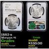 Image 1 : 1882-s Morgan Dollar $1 Graded ms65 By NGC